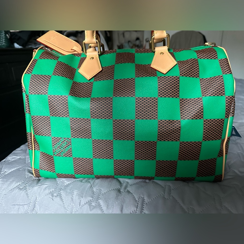 Louis Vuitton Damier Pop Speedy Bandouliere 40 Green